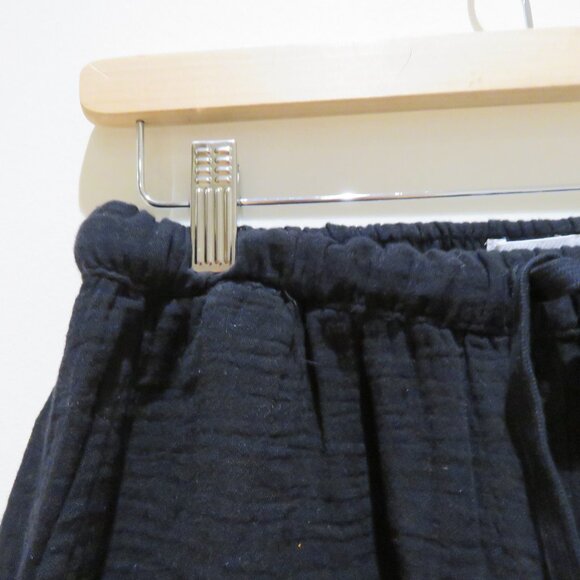 ARITZIA LITTLE MOON Airplush Cotton Sail Pant Organic Cotton Wide Leg Black XS - Picture 4 of 14